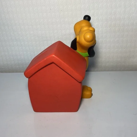 Disney Pluto Piggy Bank Hard Plastic H7” - Picture 3 of 5